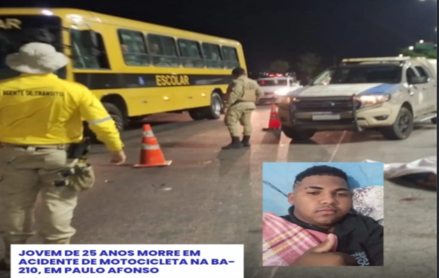  GTRAN atua no apoio à ocorrência tipo queda de motocicleta com vítima fatal na BA-210, entrada do Economart.